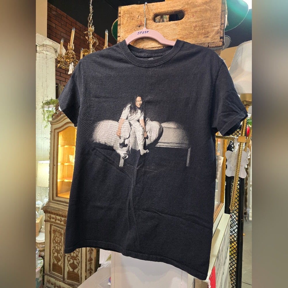 Black Billie Eilish 2019 World Tour Graphic T-Shirt